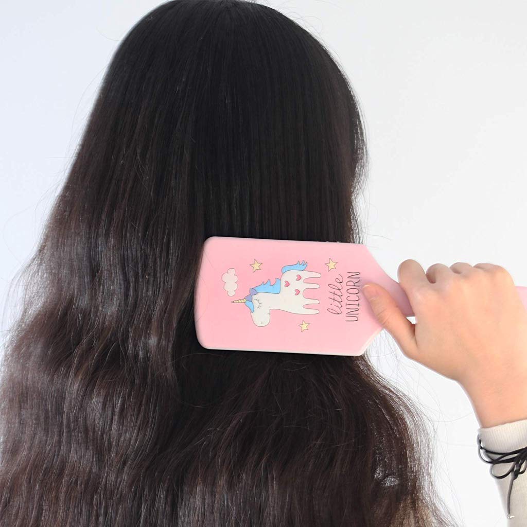 MAYCREATE Hair Brush, Pink Unicorn Hair Brush with Ball-tipped Nylon Bristle & Air Cushion Anti Static No Frizz Comb for Women Girls Thick Wet Damaged Curly Long Hair Volume Massage, Detangler Brush MAYCREATE Hair Brush, Pink Unicorn Hair Brush with Ball-tipped Nylon Bristle & Air Cushion Anti Static No Frizz Comb for Women Girls Thick Wet Damaged Curly Long Hair Volume Massage, Detangler Brush